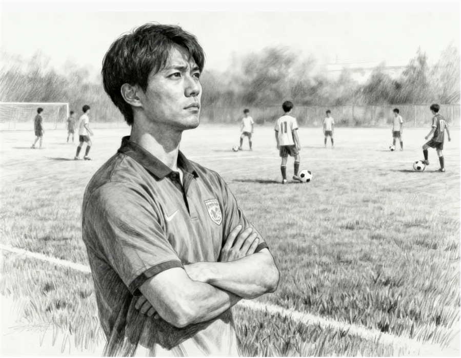 サッカー部顧問、若い教師