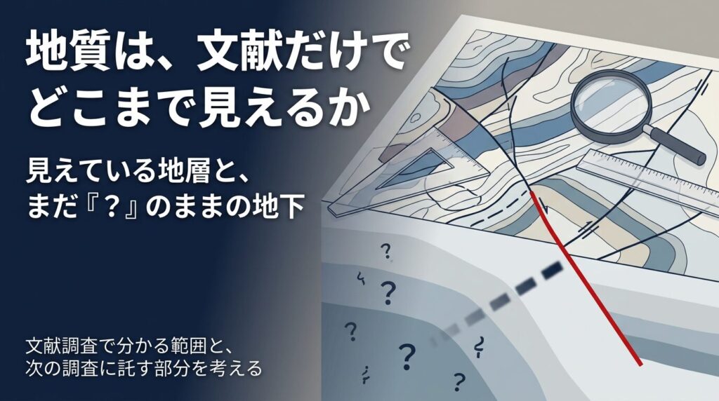 地質は、文献でどこまでみえるか